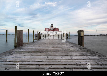 Restaurierte Leuchtturm Gebäude in Tuba City North Carolina entlang der äußeren Banken Stockfoto