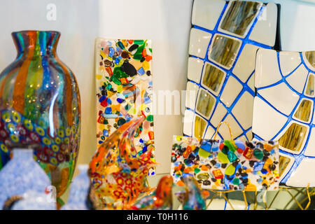 Traditionelle Glas in der Altstadt der Insel Murano, Venedig, Italien Stockfoto