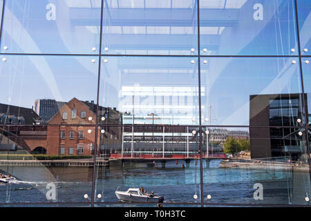 Dänemark, Kopenhagen, der Schwarze Diamant Gebäude Stockfoto