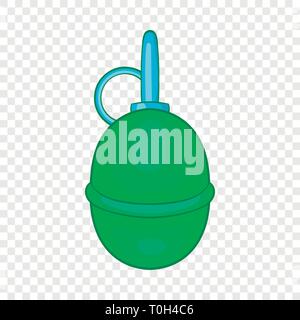 Paintball Granate Handsymbol, Cartoon-Stil Stock Vektor
