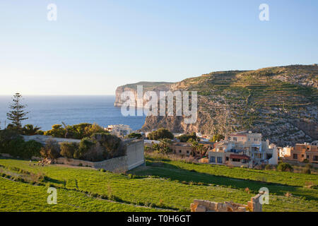 Blick vom Hop-on-Hop-off-Bus, Gozo Malta Stockfoto