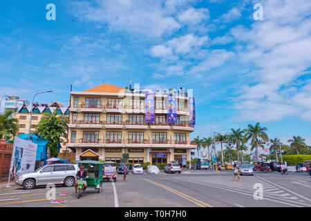 Sisowath Quay, Phnom Penh, Kambodscha, Asien Stockfoto