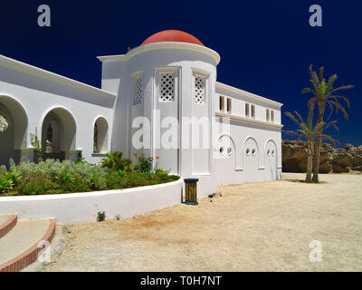 Die Insel Rhodos, Kalithea Quellen oder Kalithea Therme mit Spa aus alten Zeiten bekannte therapeutische Eigenschaften zu haben. Stockfoto