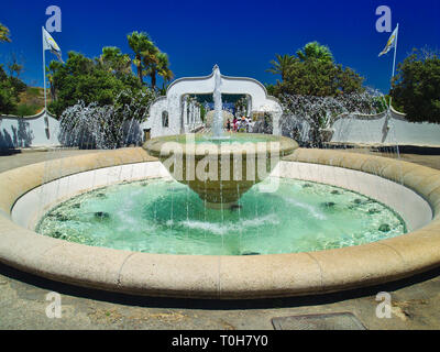 Die Insel Rhodos, Kalithea Quellen oder Kalithea Therme mit Spa aus alten Zeiten bekannte therapeutische Eigenschaften zu haben. Stockfoto