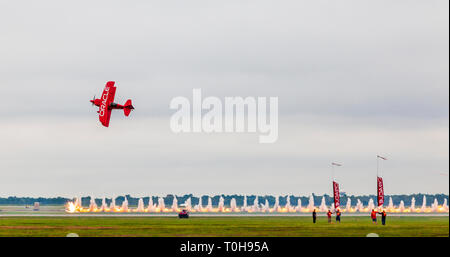 2018 Flügel über Houston Air Show in Houston, Texas. Vorgestellte Elemente enthalten Blue Angels und anderen Luftfahrt bezogene Programme. Stockfoto