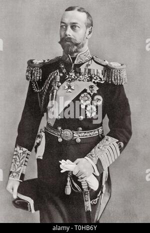 König von Großbritannien, British Dominions, Kaiser von Indien, George V, Indien, Asien Stockfoto