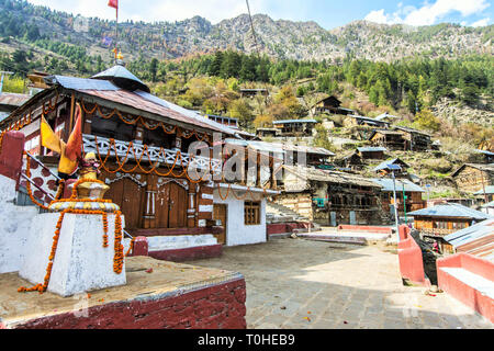 Mukhba Dorf, Harsil, Uttarakhand, Indien, Asien Stockfoto