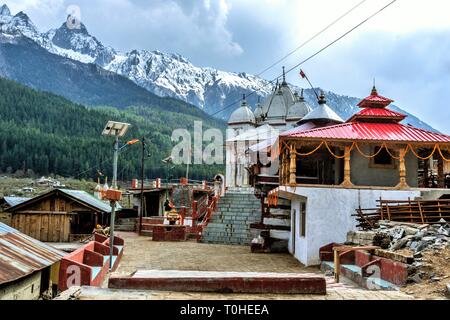 Gangotri Devi Tempel, mukhba Dorf, Harsil, Uttarakhand, Indien, Asien Stockfoto