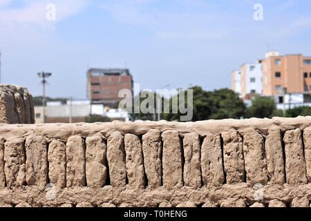 Huaca Pucllana Miraflores, Lima, Peru, 2015. Schöpfer: Luis Rosendo. Stockfoto