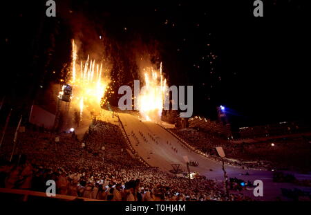 Sport, XVII. Olympischen Winterspiele, Lillehammer, Eröffnungsfeier, 1994, Additional-Rights - Clearance-Info - Not-Available Stockfoto