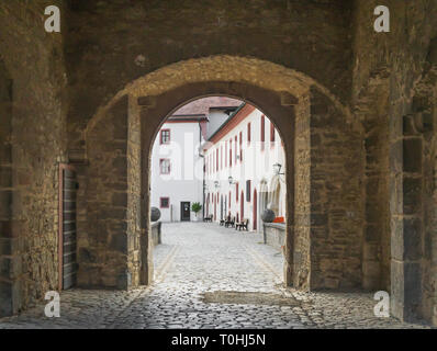 Würzburg, Deutschland - auf dem Main und beliebtes Reiseziel entfernt, Würzburg ist eine wunderbare Stadt mit einem Unesco Weltkulturerbe Altstadt Stockfoto