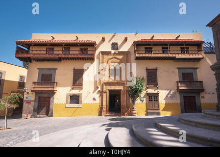 Las Palmas de Gran Canaria, Spanien - 25. Februar 2019: Columbus Haus Casa de Colon, Las Palmas, Kanarische Inseln Spanien Stockfoto