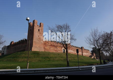 Castelfranco Veneto, Treviso/Italien - alten Mauern von Castelfranco Veneto Stockfoto