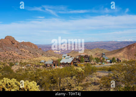 Nelson Geisterstadt in der El Dorado Canyon in der Nähe von Las Vegas, Nevada, gelegen Stockfoto