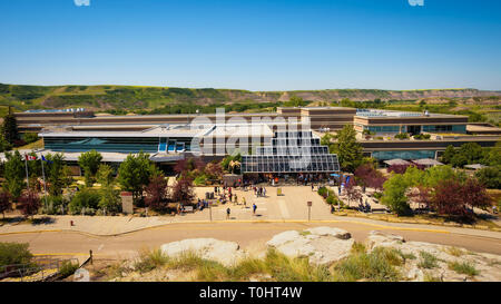 Gebäude der Royal Tyrrell Museum für Paläontologie Stockfoto