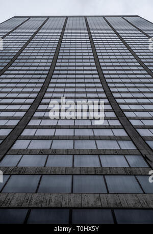 Abstraktes Bild eines Gebäudes in New York City. Stockfoto