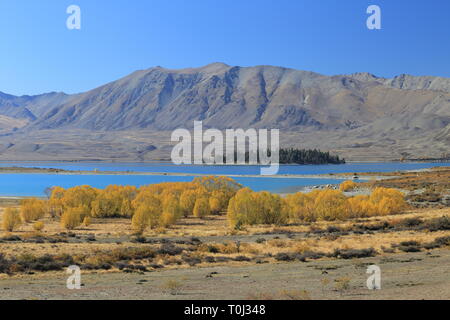 Lake Tekapo, Mackenzie Country, Canterbury, Neuseeland Stockfoto