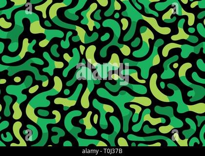 Neon Grün moderne Camouflage nahtlose Muster. vector Hintergrund Illustration für Web, Mode, Oberfläche design Stock Vektor