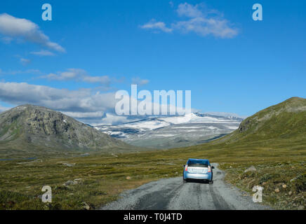 Norwegische fjaeldmark im Jotunheimen Nationalpark Stockfoto