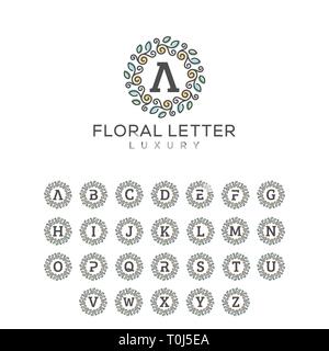 Blumig Schreiben Pack Konzeption Illustration vektor Vorlage. Geeignet für kreative Industrie, Multimedia, Entertainment, Ausbildungen, Shop, und alle damit verbundenen Stock Vektor