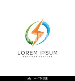 Blitz illustration Konzeption Illustration vektor Vorlage. Geeignet für kreative Industrie, Multimedia, Entertainment, Ausbildungen, Shop, und alle rela Stock Vektor