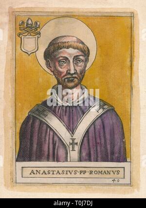 Papst Anastasius I. Creator: Unbekannt. Stockfoto