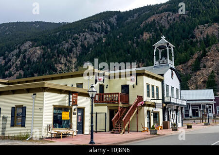 GEORGETOWN, Colorado, United States - Oktober 28,2017: ältesten Straßen der historischen Altstadt und dem Geschäftsviertel von Georgetown, Colorado in den Vereinigten Staaten Stockfoto