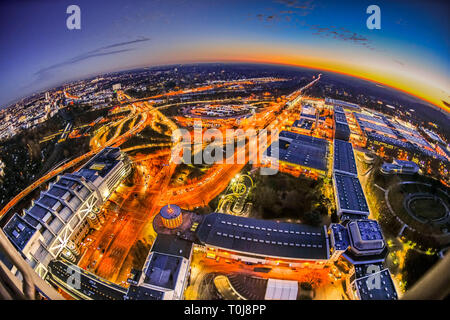 Austausch Radio Tower, Charlottenburg, Berlin, Deutschland, Autobahnkreuz Funkturm, Deutschland Stockfoto