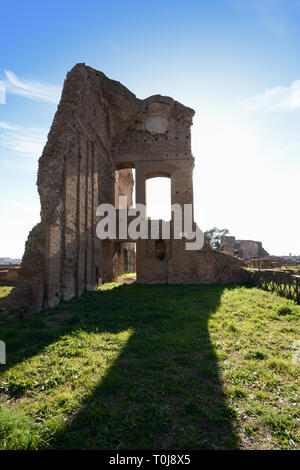 -Ruinen der Severan Komplex, oder Domus Severiana, die letzte Verlängerung der kaiserlichen Palästen auf Palatin, Rom Italien Stockfoto