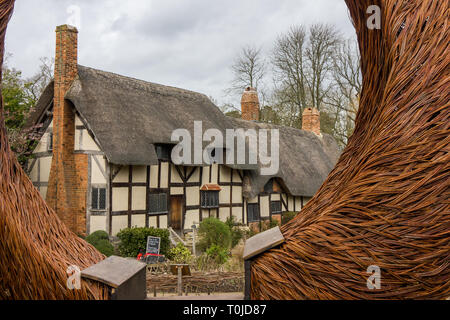 Anne Hathaway's Cottage, Stratford-upon-Avon - England Großbritannien Stockfoto