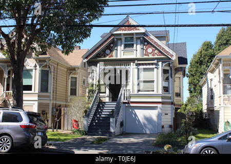 Queen Anne Ferienhaus, erbaut 1894, Alameda, Kalifornien Stockfoto