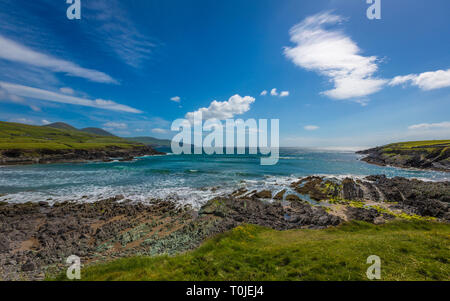 Wundervolle St. Finian's Bay an der Skelig Ring Stockfoto