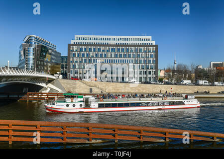 Haus der Bundespressekonferenz, shipwright Dam, Mitte, Berlin, Deutschland, im Haus der Bundespressekonferenz, Schiffbauerdamm, Mitte, Deutschland Stockfoto