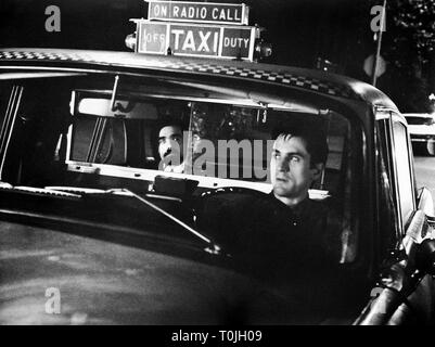 MARTIN SCORSESE, ROBERT DE NIRO, Taxifahrer, 1976 Stockfoto