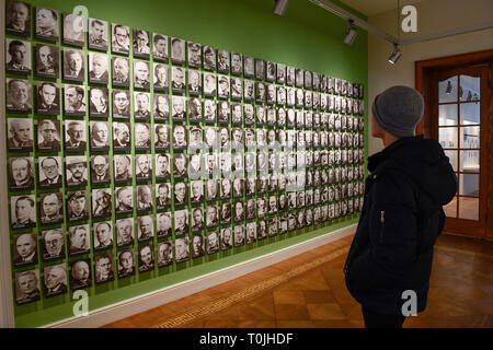 Ausstellung, Gedenkstätte Deutscher Widerstand, Stauffenbergstrasse, Tiergarten, Mitte, Berlin, Deutschland, Examensarbeit, Gedenkstätte Deutscher Widerstand, Stauffenber Stockfoto