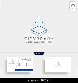 Stadt buchen, oder Startseite Buchen line Art Logo template Vector Illustration icon-Element isoliert - Vektor Datei Stock Vektor