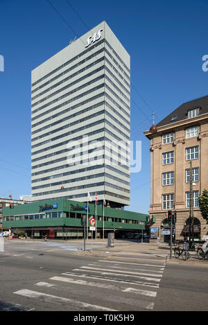 Kopenhagen. Dänemark. SAS Hotel, (jetzt das Radisson Hotel, Royal Copenhagen) von Arne Jacobsen und 1961 abgeschlossen. Stockfoto