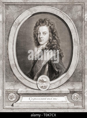 James Francis Edward Stuart, 1688 - 1766. Pretender auf die englische, irische und schottische Kronen. Wie die alte Pretender bekannt. Er war der Vater von Charles Edward Stuart, Bonnie Prince Charlie, der Junge Pretender. Stockfoto