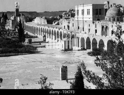 Geographie/Reisen, Israel, Jerusalem, Ratssaal des Sanhedrin, Außenansicht, 1962, Additional-Rights - Clearance-Info - Not-Available Stockfoto