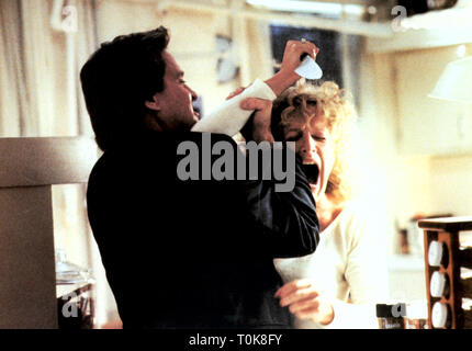 MICHAEL DOUGLAS, Glenn Close, Fatal Attraction, 1987 Stockfoto
