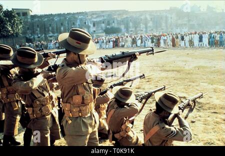 Soldaten sollen an der indischen Protest, Gandhi, 1982 Stockfoto