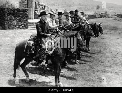 Die glorreichen Sieben, Yul Brynner, Steve Mcqueen, Horst Buchholz, Charles Bronson, ROBERT VAUGHN, BRAD DEXTER, James Coburn, 1960 Stockfoto