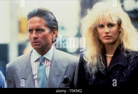 MICHAEL DOUGLAS, Daryl Hannah, WALL STREET, 1987 Stockfoto