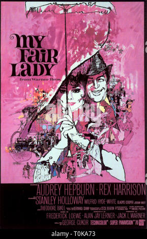 AUDREY HEPBURN, Rex Harrison, Plakat, MY FAIR LADY, 1964 Stockfoto