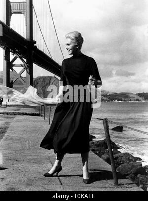 KIM NOVAK, Golden Gate Bridge, Vertigo, 1958 Stockfoto
