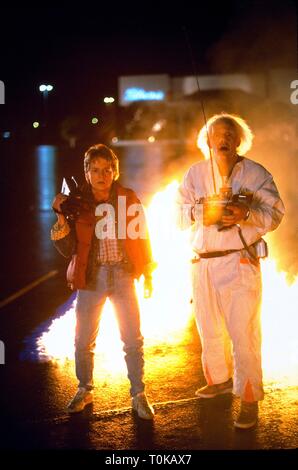 MICHAEL J.FOX, Christopher Lloyd, ZURÜCK IN DIE ZUKUNFT, 1985 Stockfoto