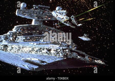 STAR WARS: Episode V - Das Imperium schlägt zurück, Star Destroyer, 1980 Stockfoto