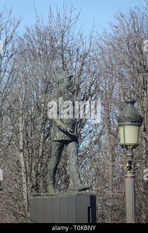 PARIS - FRANKREICH - Feb 25, 2019: Charles André Joseph Marie de Gaulle war ein französischer Offizier und Staatsmann, der französische Widerstand gegen NS-Ger Stockfoto