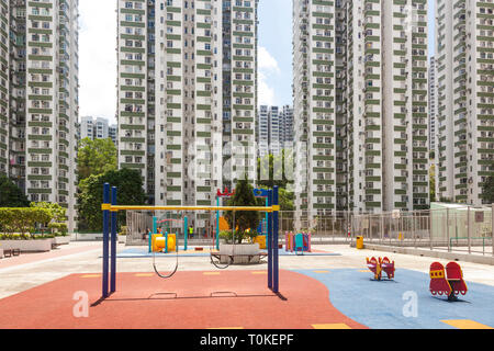Gehäuse in Hong Kong Stockfoto