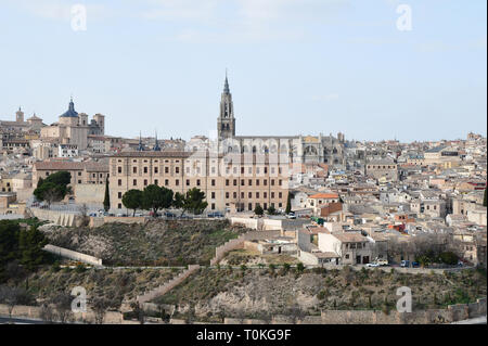 TOLEDO - SPANIEN - Feb 20, 2019: Toledo ist eine Stadt und Gemeinde im Zentrum Spaniens befindet; sie ist die Hauptstadt der Provinz Toledo sowie der autonomen Stockfoto